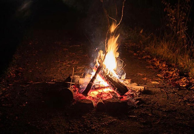 Грелся у костра: на трассе под Омском ночью застрял мужчина