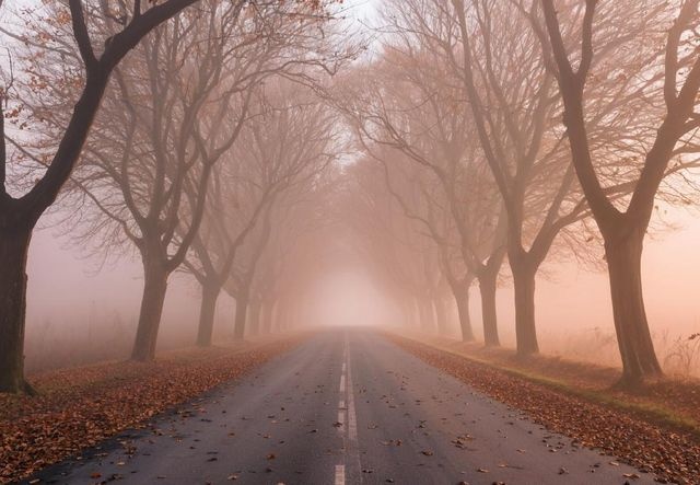 Омских водителей попросили никуда не ездить из-за тумана