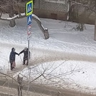 снежные горы на переходах: снег
