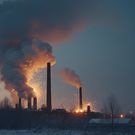 ТЭЦ: выбросы, трубы, завод, ТЭЦ
