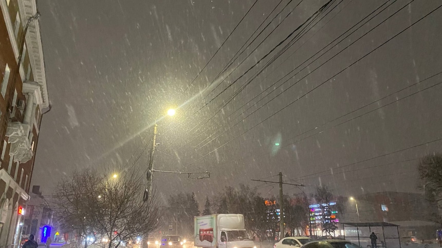 снег, зима, погода