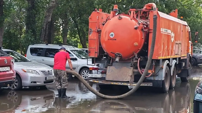 откачка воды