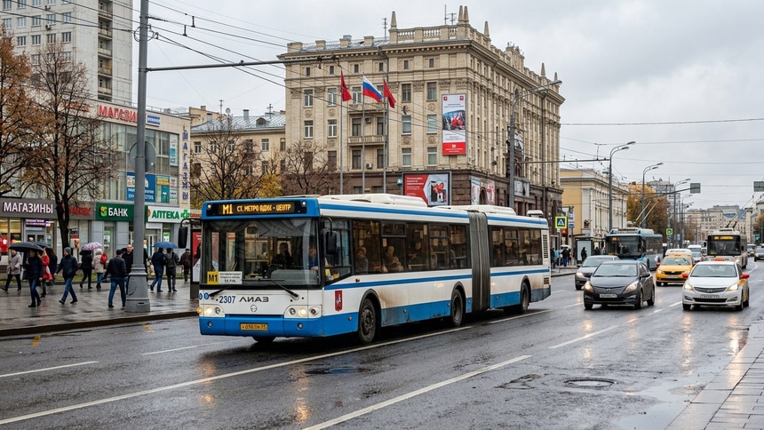 Автобус-гармошка: автобус