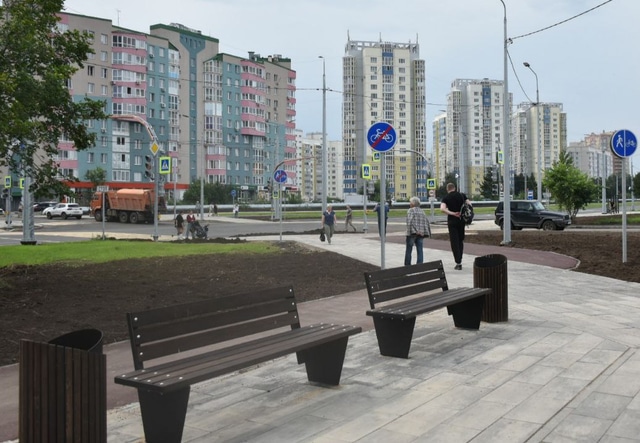 Бульвар Архитекторов в Омске