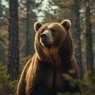 Добрый медведь: лес, медведь