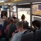 автобус_пассажиры_салон: общественный транспорт, автобус, проезд