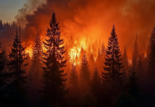 лесной пожар: лесной пожар