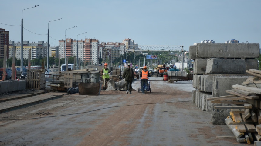 ремонт моста у Телецентра: ремонт моста
