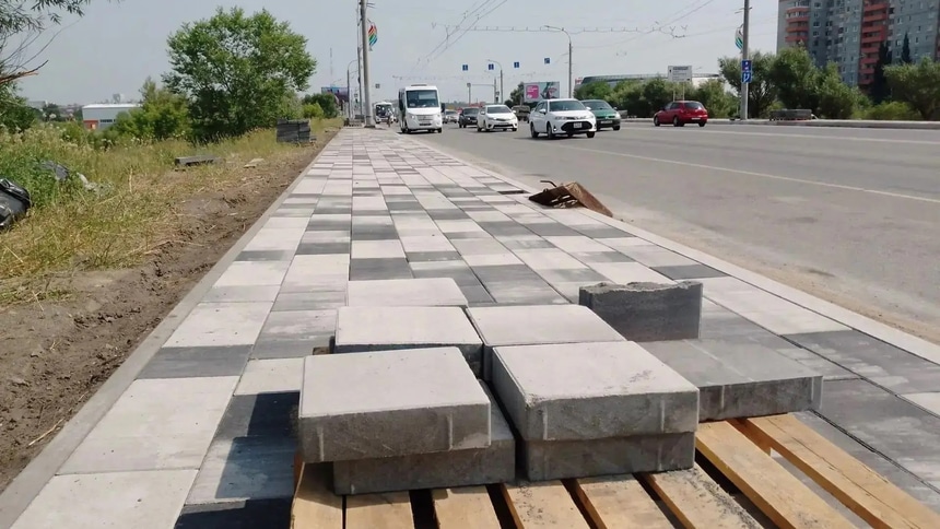 Ремонт дороги тротуарная плитка