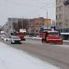 Уборка снега в Омске: уборка снега