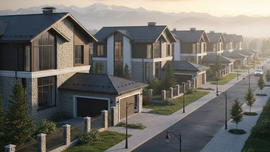 Элитный поселок: дома