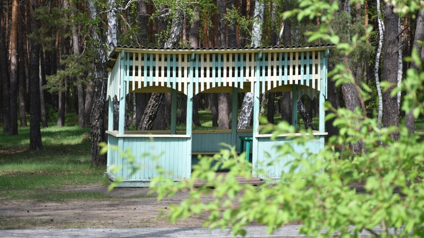 беседка в детском лагере: беседка