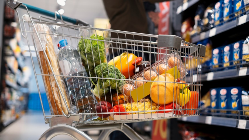 продуктовая корзина: продукты