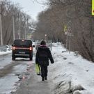 зима, дорога, пешеход: уборка снега